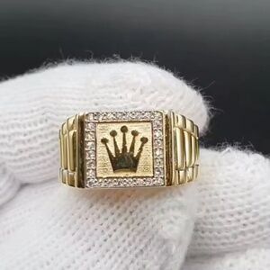 All sizes Gold crown ring unisex 2000s Jewelry Brand New Statement Piece